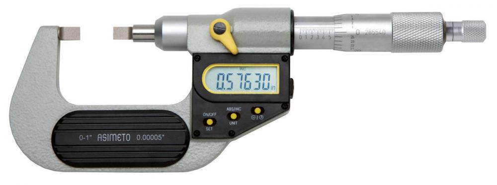 Asimeto 7117041 3-4&#34; x 0.00005&#34; IP65 Digital Blade Micrometer