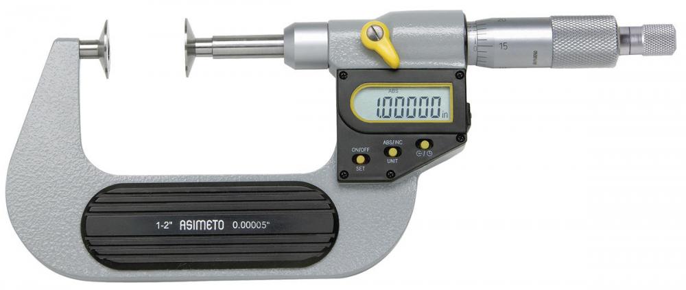 Asimeto 7145041 3-4&#34; IP65 Absolute Digital Disc Micrometer With Non-Rotating Spi