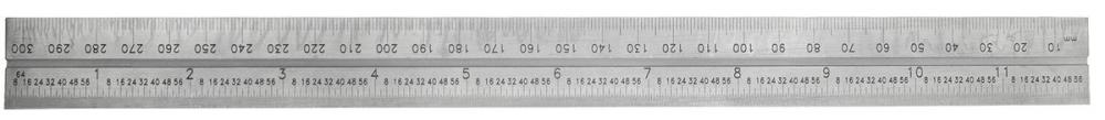 Asimeto 7490210 12&#34; 4R Steel Rule For Combination Square Sets