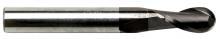 Sowa Tool 102-199 - Sowa High Performance 1/16 x 1-1/2" OAL 2 Flute Ball Nose Stub Length TiAlN Coat