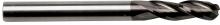 Sowa Tool 102-470 - Sowa High Performance 3/16 x 2" OAL 3 Flute Ball Nose Regular Length TiAlN Coate