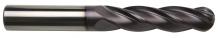 Sowa Tool 102-582 - Sowa High Performance 3/16 x 3" OAL 4 Flute Ball Nose Extra Long Length TiAlN Co