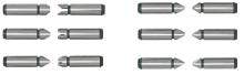 Sowa Tool 7130600 - Asimeto 7130600 64-3.5 TPI (0.4-7mm) 6 Pair Screw Thread Micrometer Anvil Set