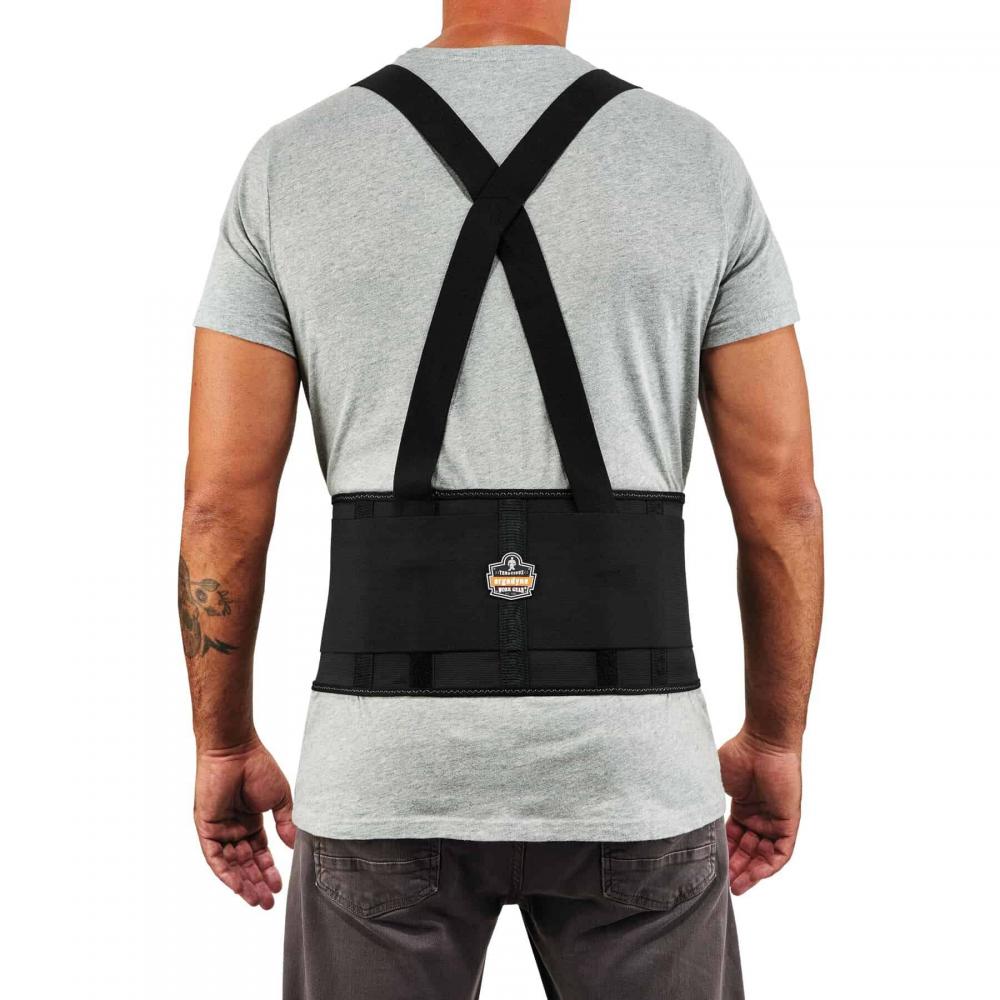 1650 L Black Elastic Back Support Brace