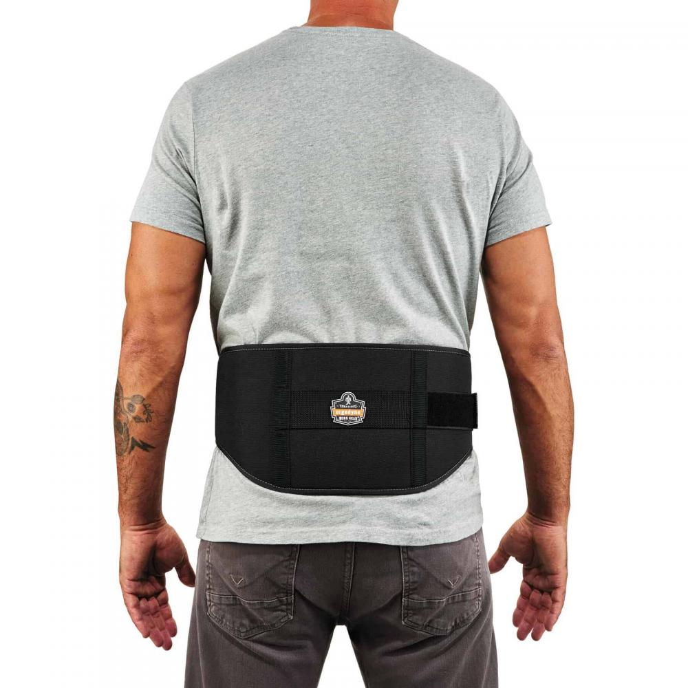 1500 L Black Weightlifting Style Back Support Brace