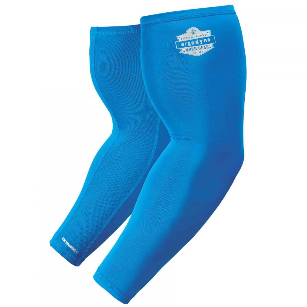 6690 XL Blue Cooling Arm Sleeves Performance Knit Pair