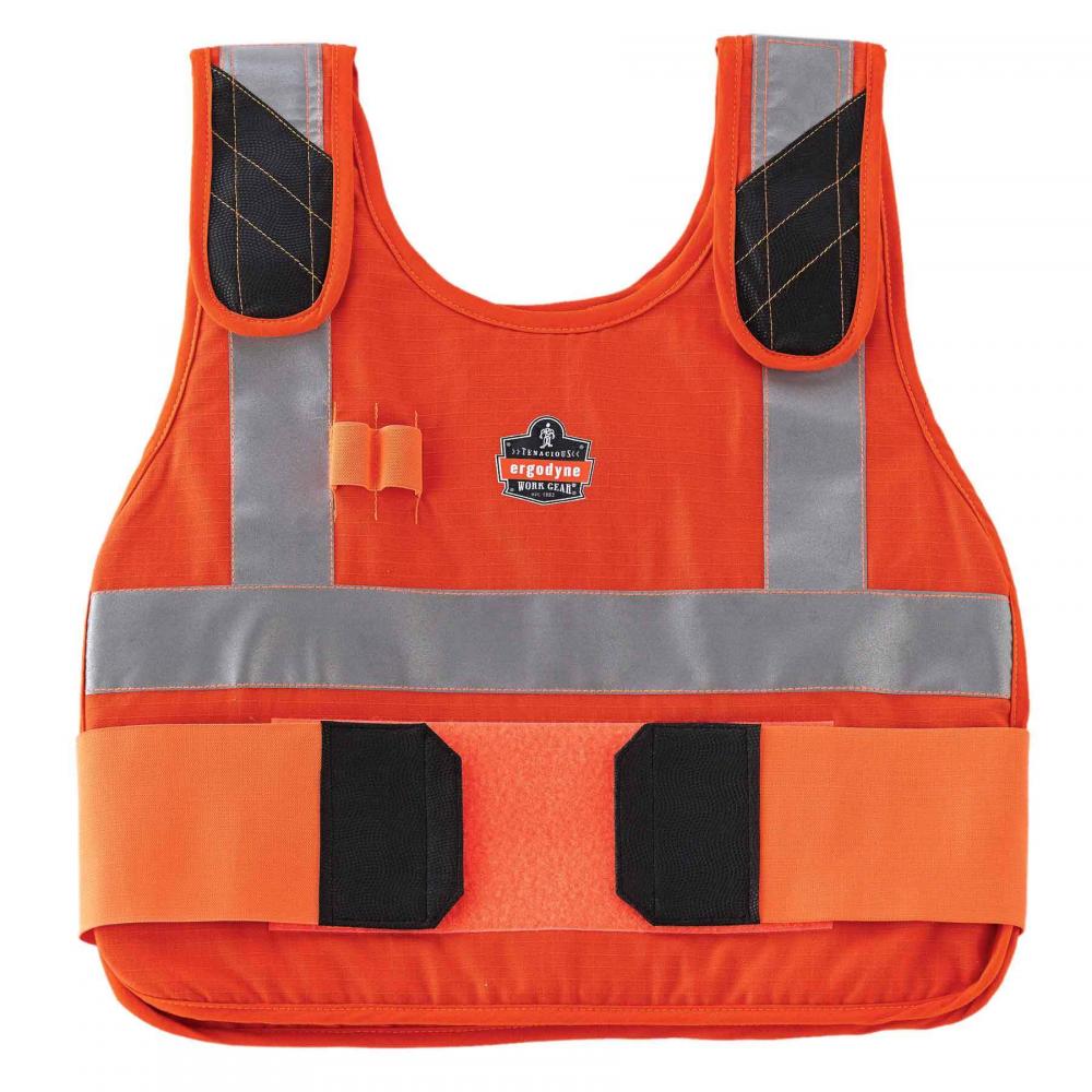 6225 L/XL Orange Premium FR Phase Change Cooling Vest - Vest Only