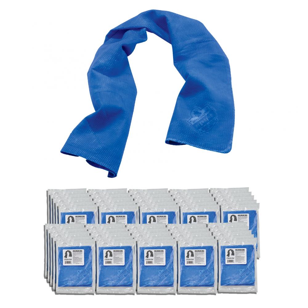 6602 EVAPORATIVE COOLING TOWEL PVA BLUE 50 / PACK / CHILL-ITS