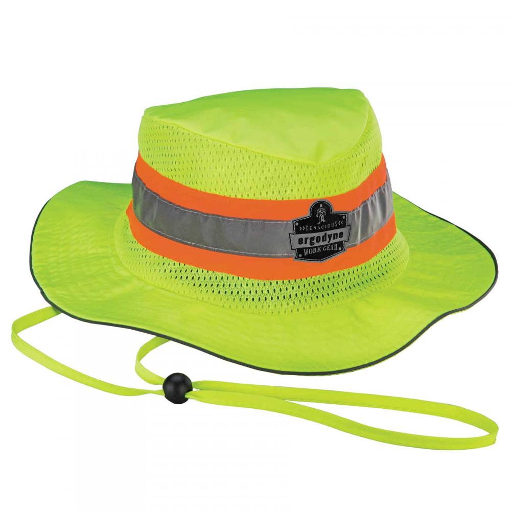 8935CT S/M Lime Hi-Vis Ranger Sun Hat - PVA