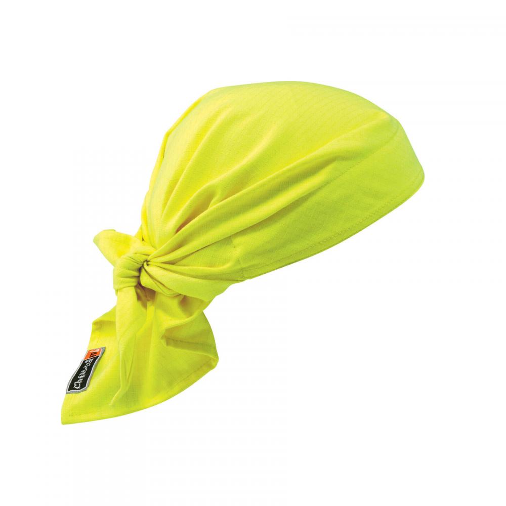 6710FR Lime FR Cooling Bandana Triangle Hat - Tie