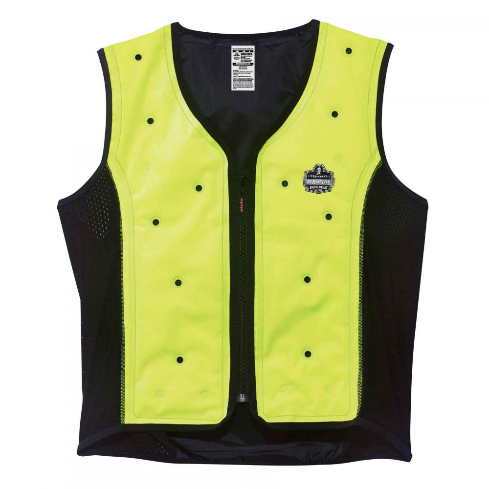 6685 DRY EVAPORATIVE COOLING VEST ZIPPER XL LIME / CHILL-ITS