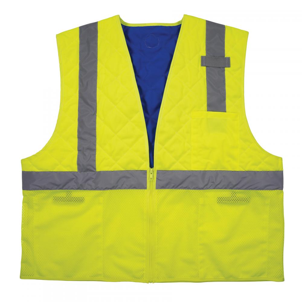 6668 XL Lime Class 2 Hi-Vis Safety Cooling Vest