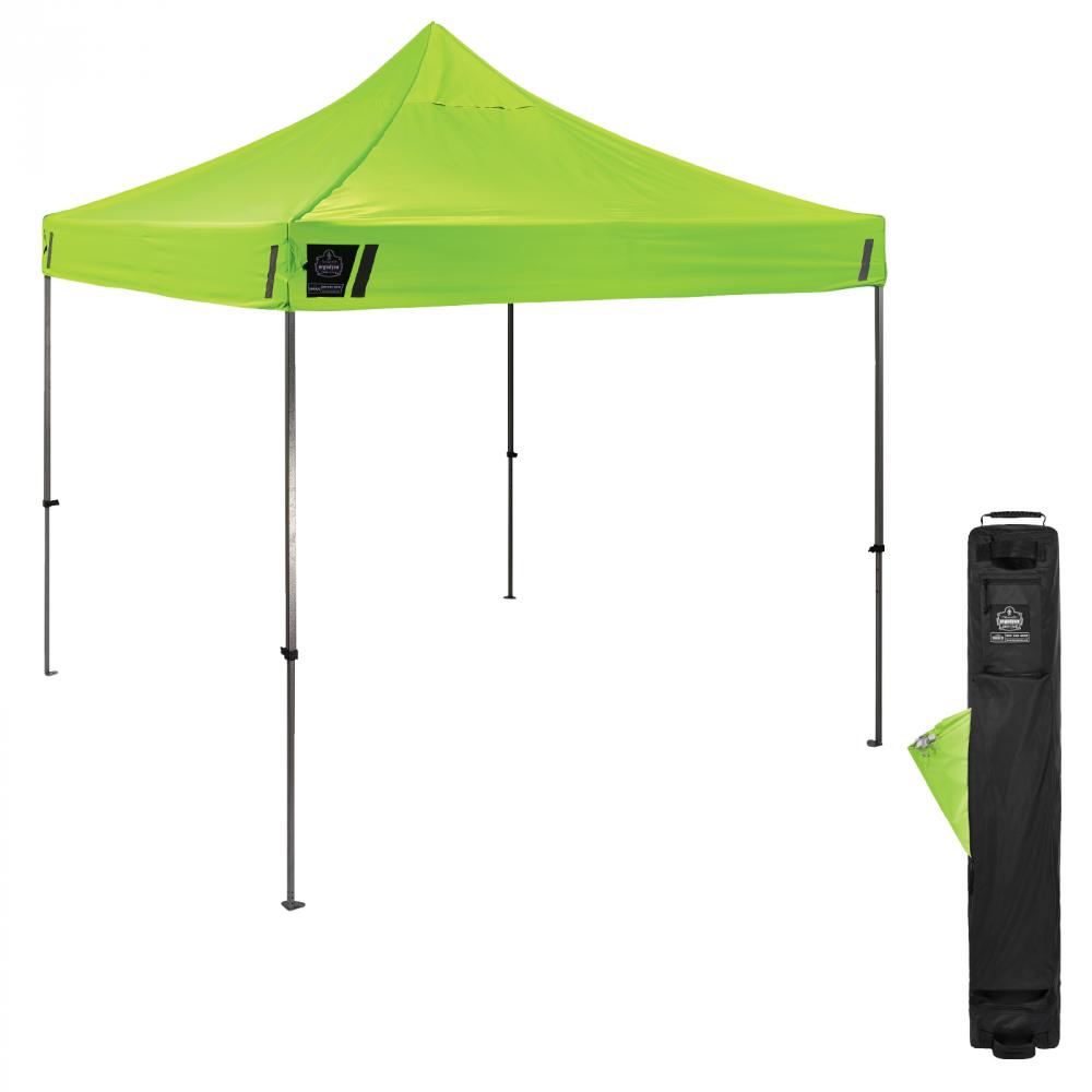 6000 Pallet of 20 Lime Heavy-Duty Pop-Up Tent - 10ft x 10ft