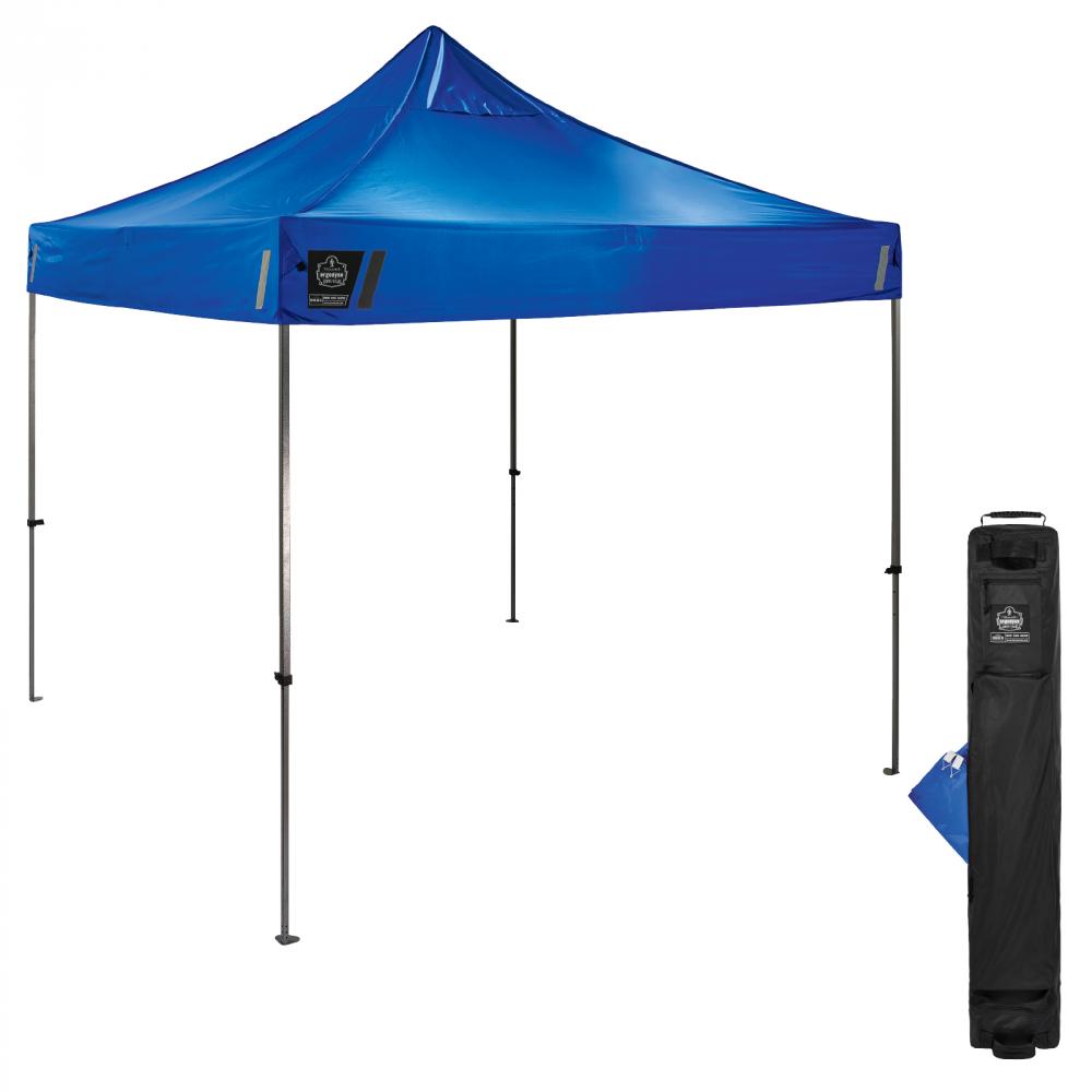 6000 Single Blue Heavy-Duty Pop-Up Tent - 10ft x 10ft