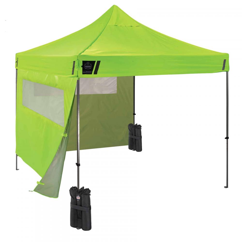 6052 Single Lime Heavy-Duty Tent Kit Mesh Windows - 10ft x 10ft