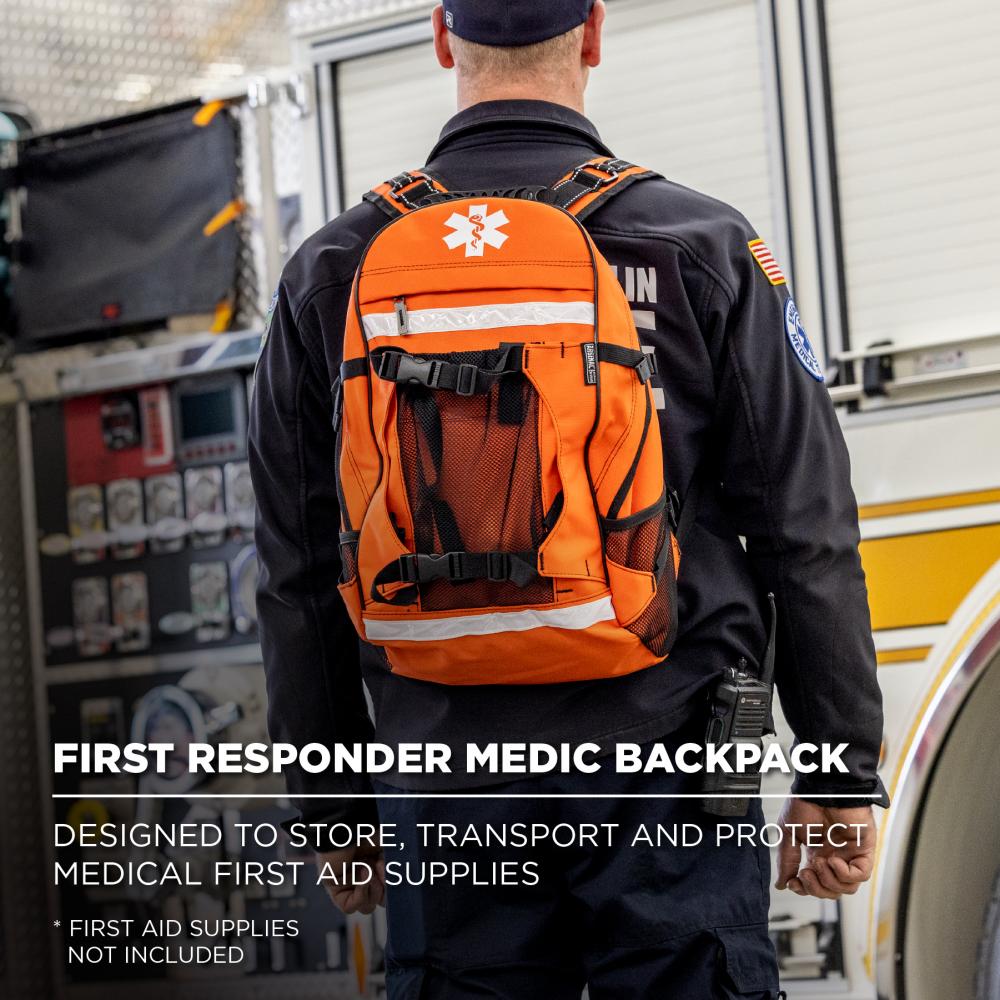 5243 Orange First Responder Medic Backpack - 24L