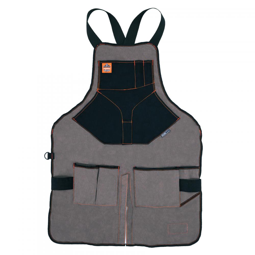 5705 Gray Canvas Tool Apron - Extended Length
