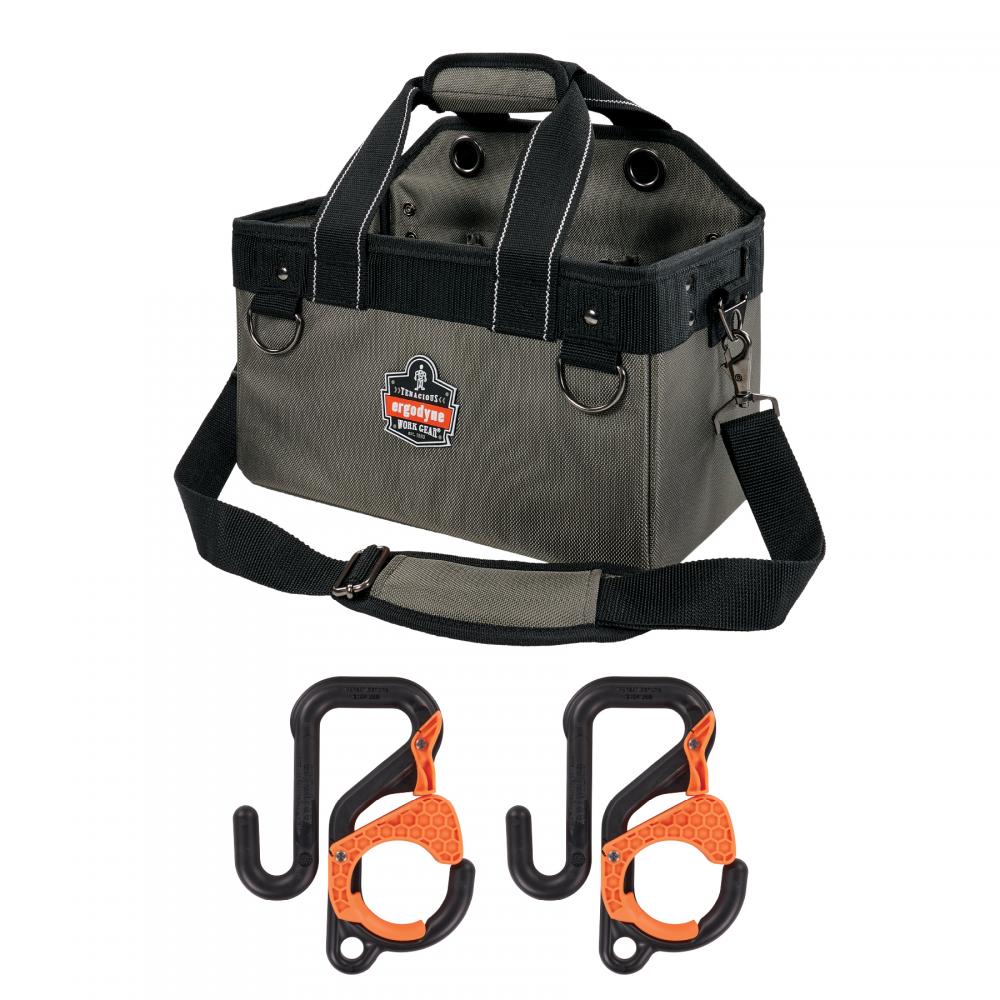 5846 S Gray Bucket Truck Tool Bag with Bucket Hooks Kit
