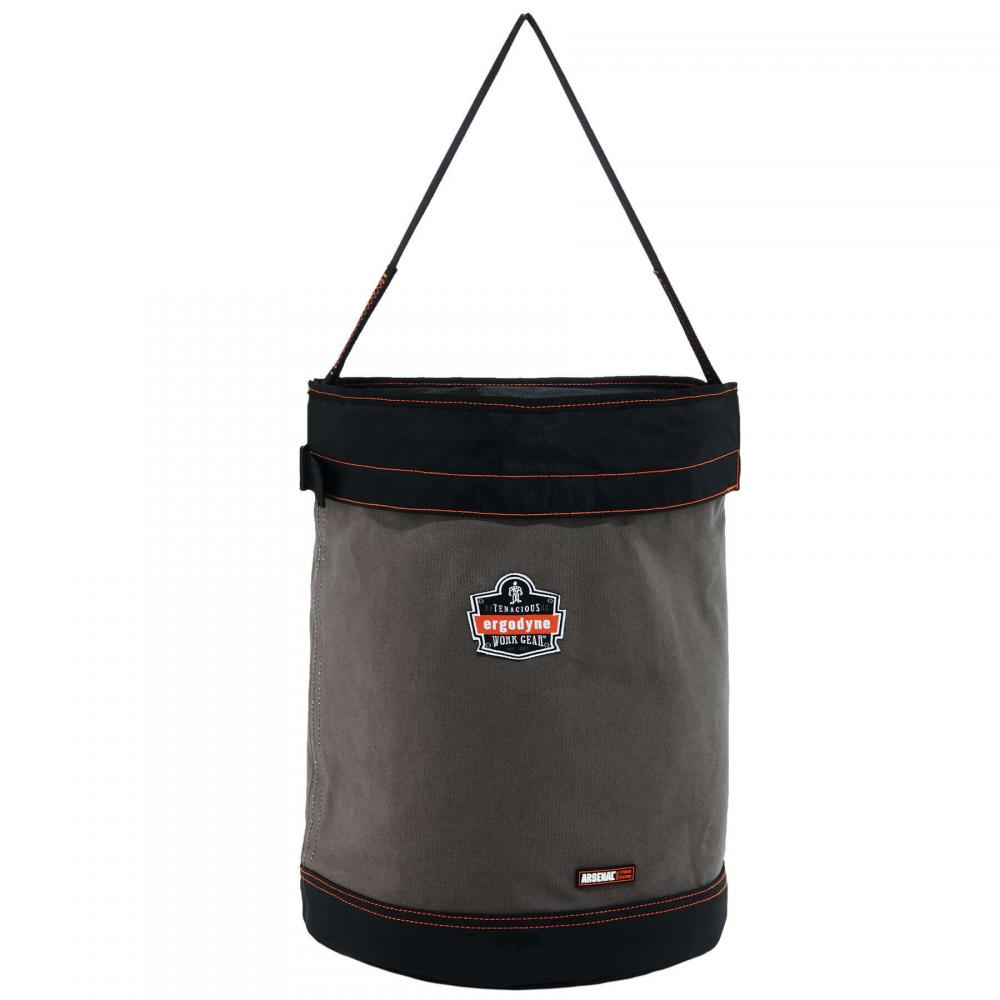 5935T XL Gray XL Web Handle Canvas Hoist Bucket and Top