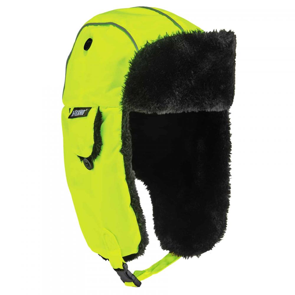 6802 S/M Lime Classic Trapper Hat