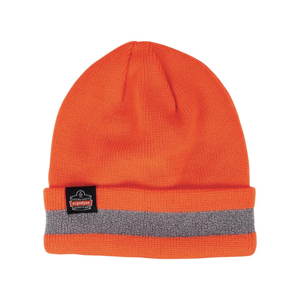 6803 One Size Orange Reflective Winter Hat