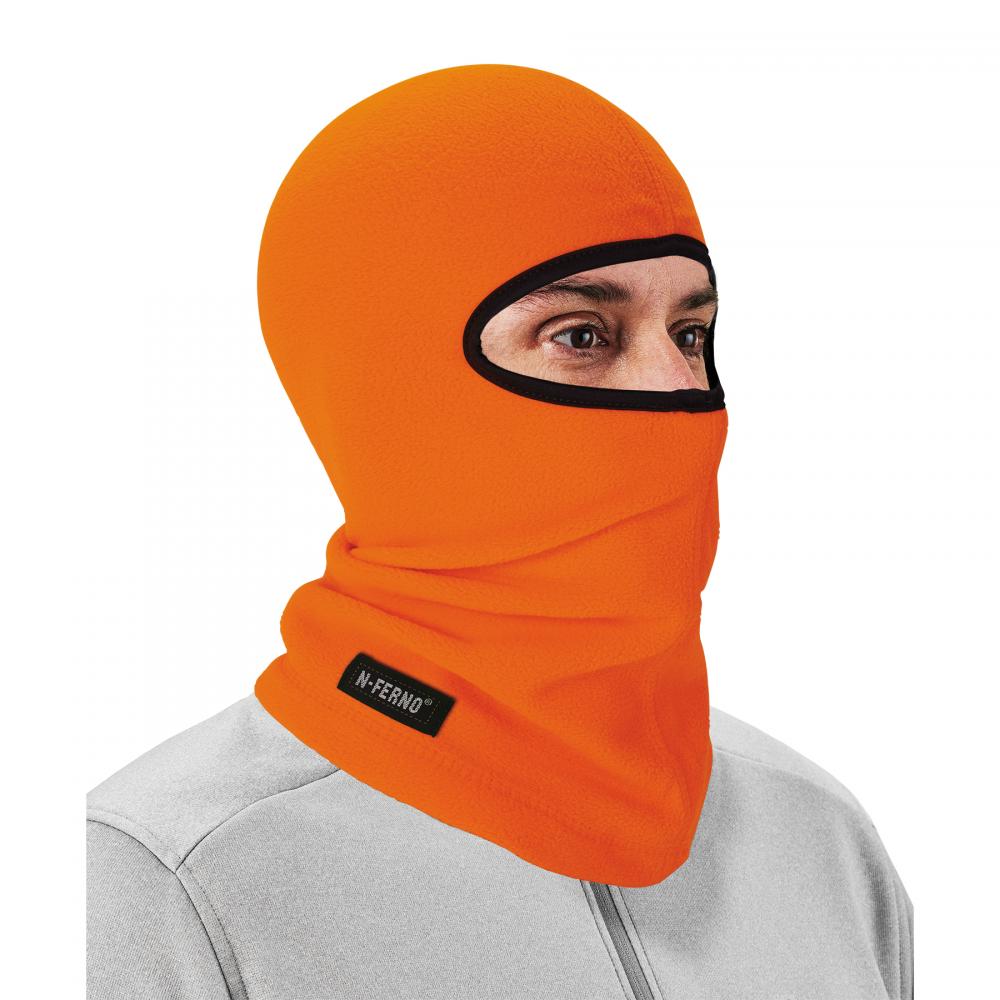 6821 Orange Balaclava Face Mask - Fleece