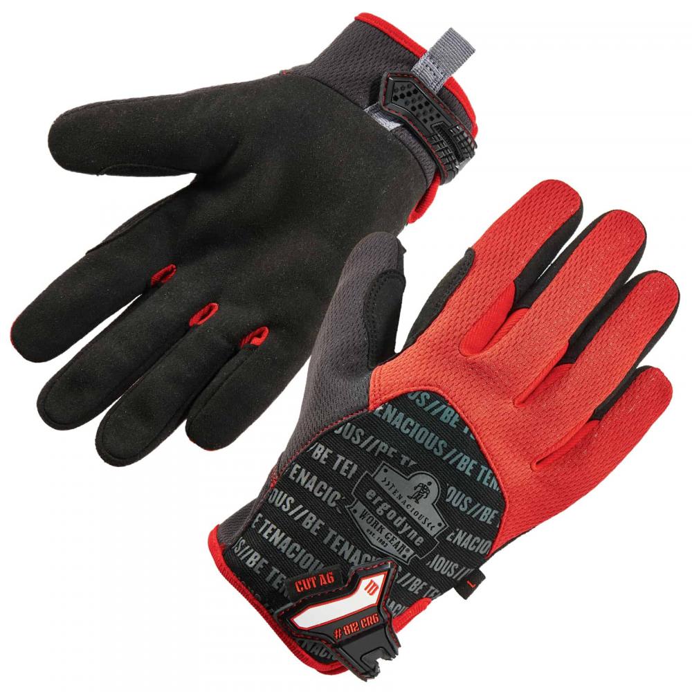 812CR6 XL Black ANSI A6 Utility CR Gloves