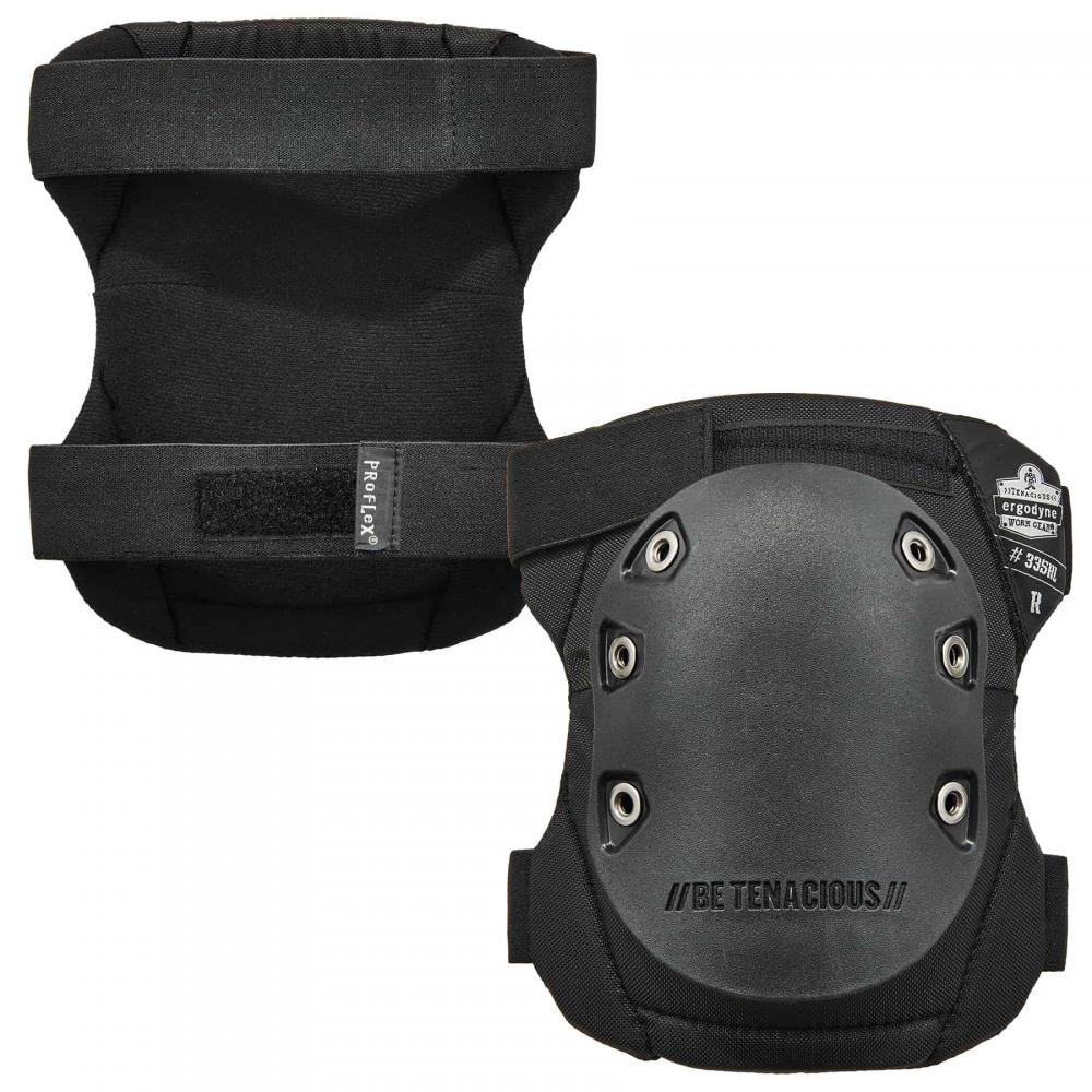 335HL Black Cap Slip-Resistant Knee Pads - Rubber Cap - HL