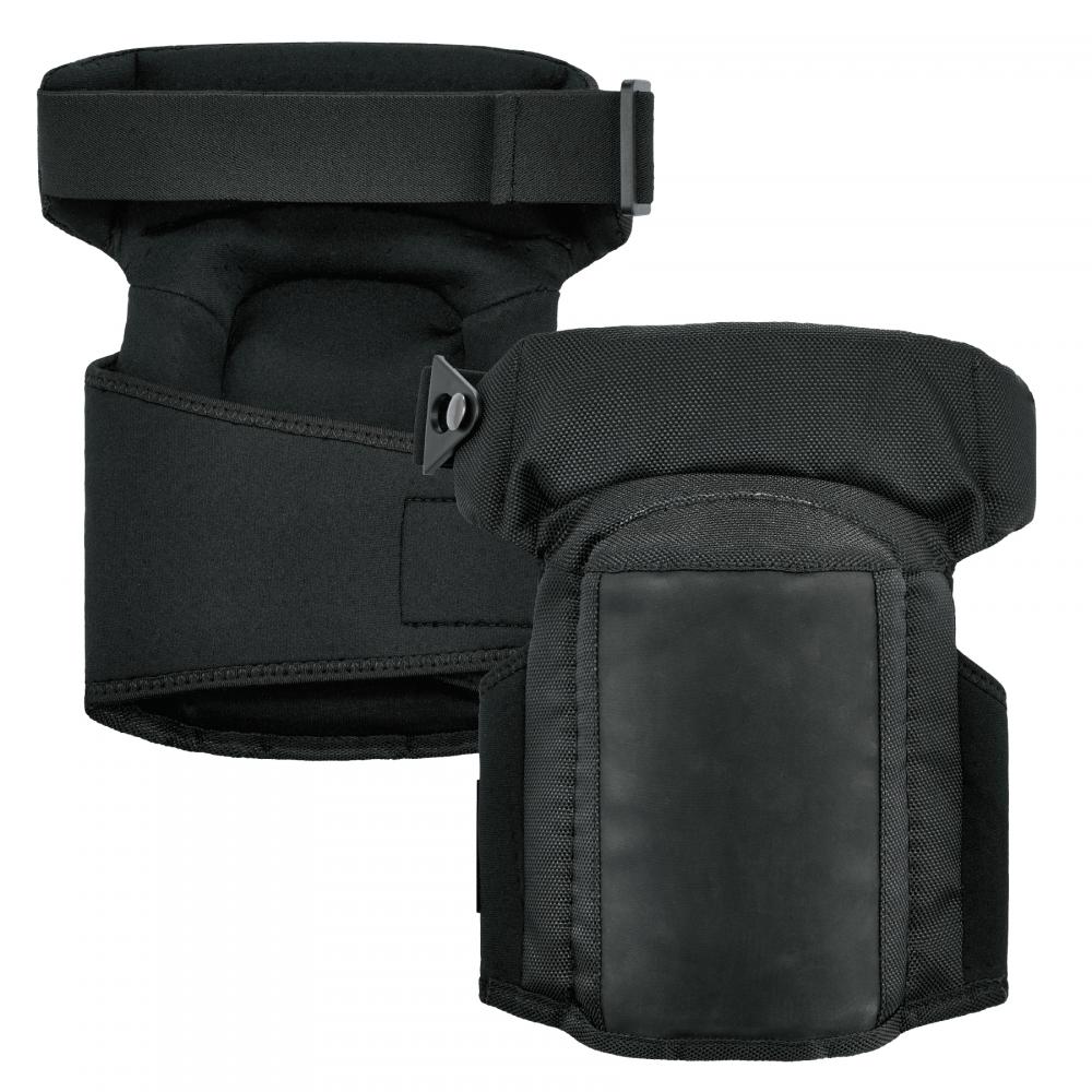 450 Black Comfort Hinge Gel Knee Pads - Long Soft Cap