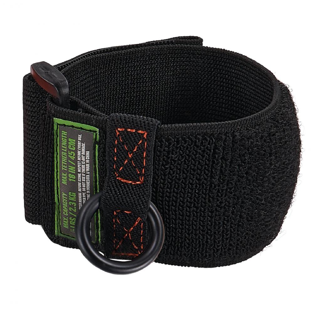 3123 Black Tool Wristband - D-Ring Anchor