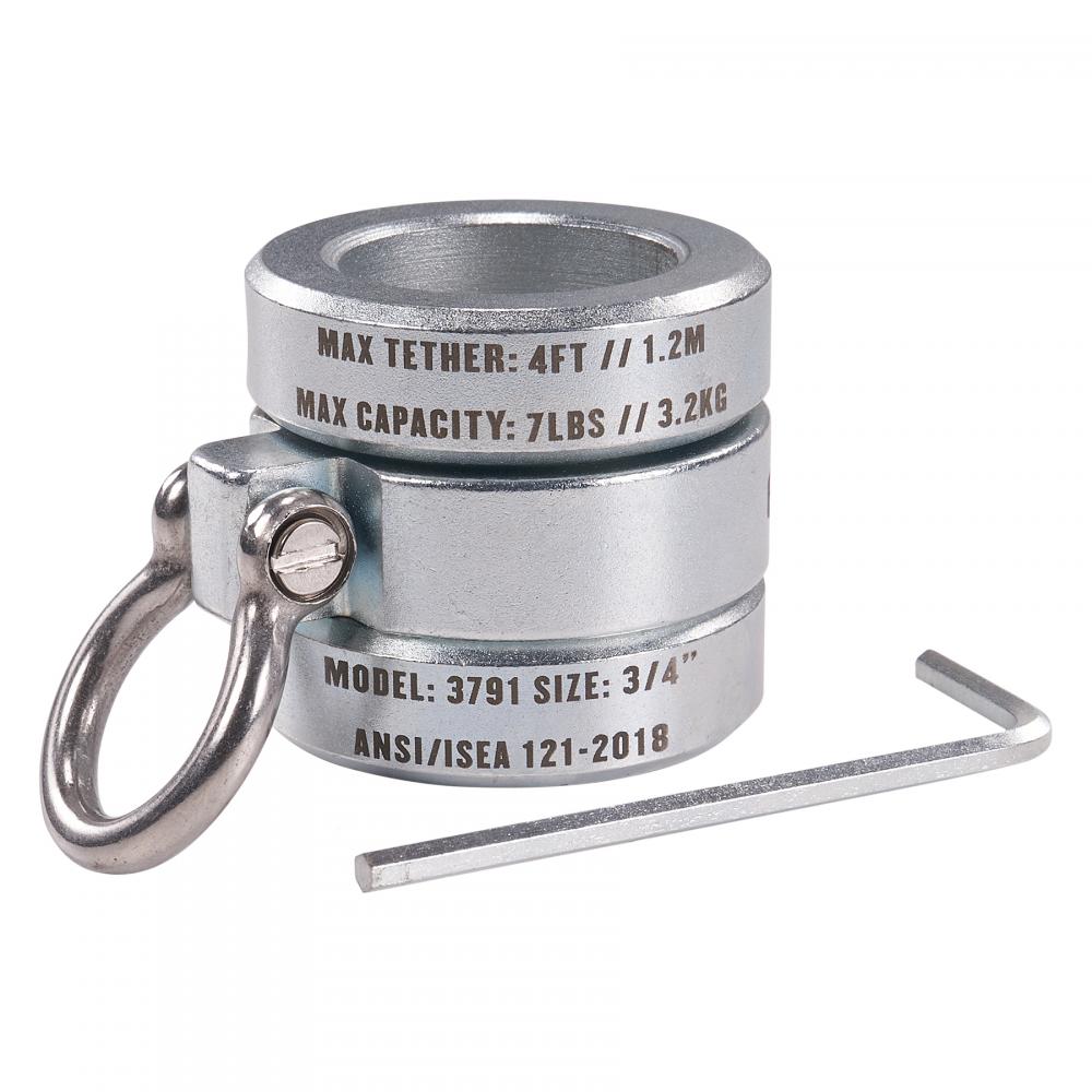 3791 .75 in Silver Connecting Bar Lock Collar - Tool Attachment Point