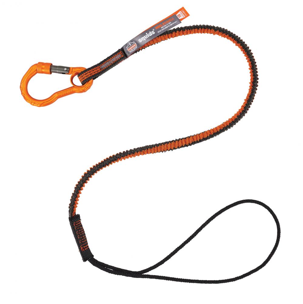 3104F(x) Standard Orange and Gray Tool Lanyard - Carabiner Choke Loop - 10lbs