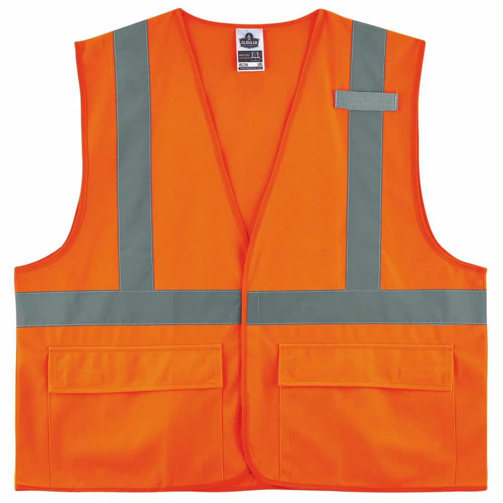 8225HL 2XL/3XL Orange Class 2 Standard Solid Vest - HL