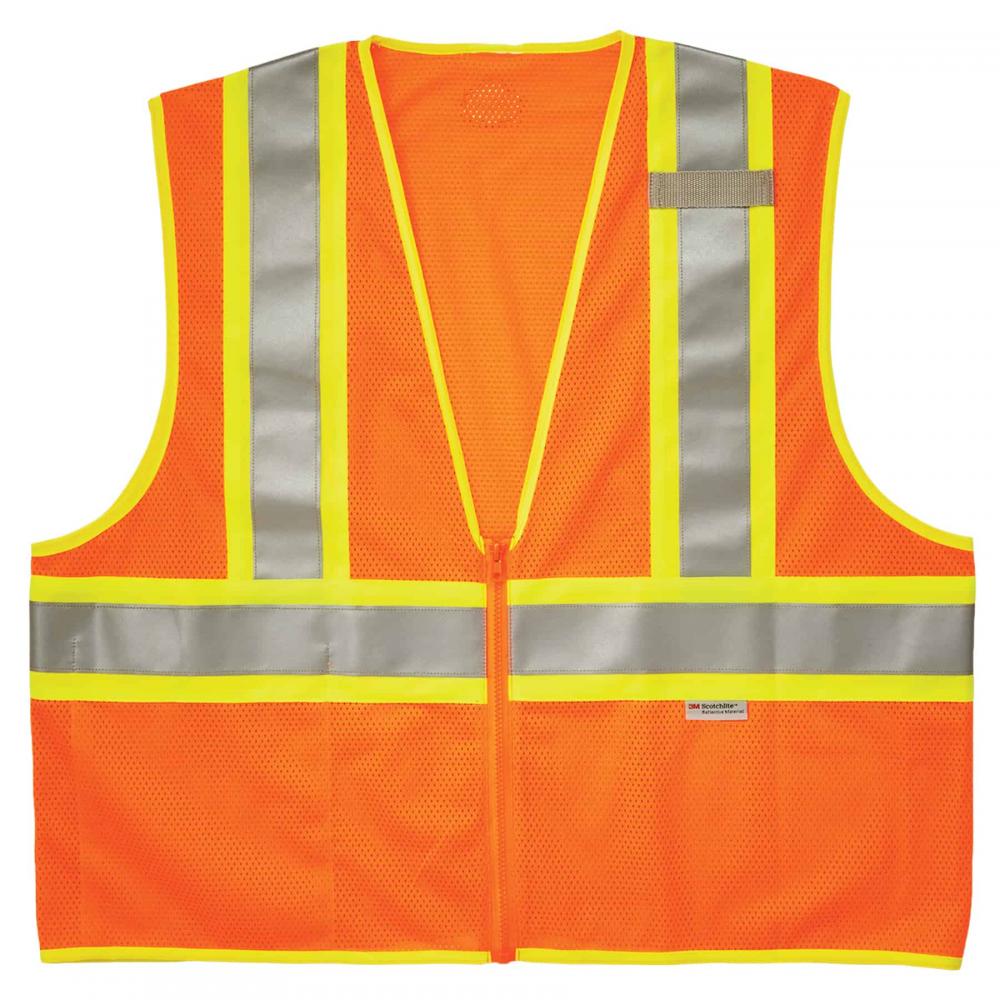 8230Z S/M Orange Class 2 Two-Tone Mesh Vest