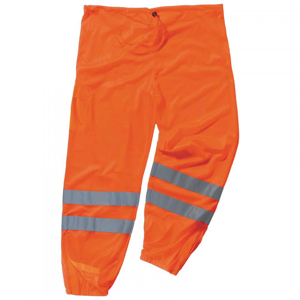 8910 L/XL Orange Class E Hi-Vis Pants