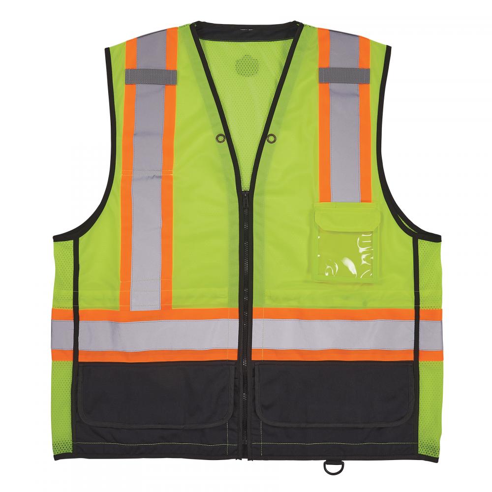 8251HDZBK 2XL/3XL Lime Hi Vis Safety Vest