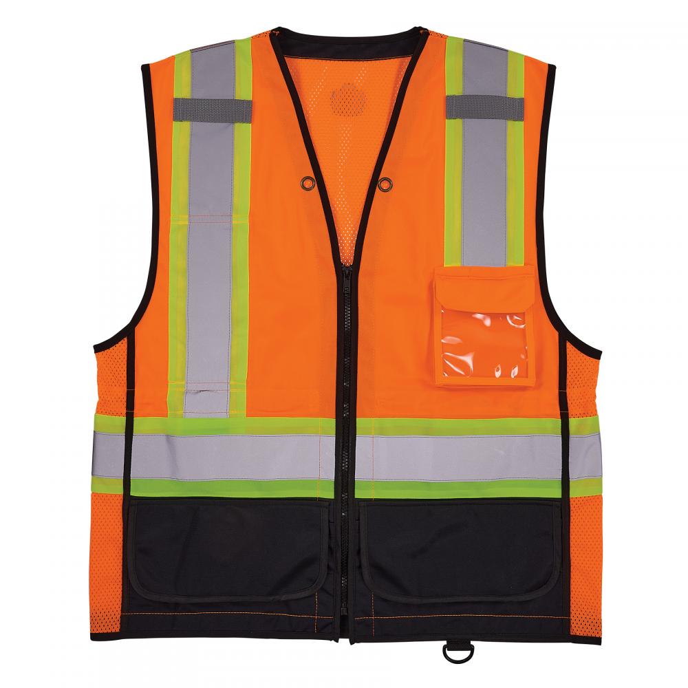8251HDZBK 2XL/3XL Orange Hi Vis Safety Vest