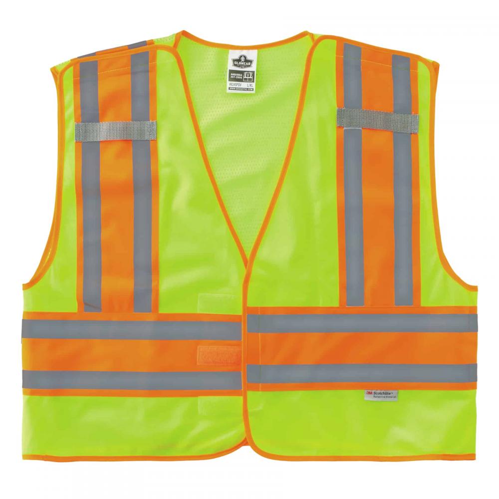 8245PSV 4XL/5XL Lime Class 2 Public Safety Vest