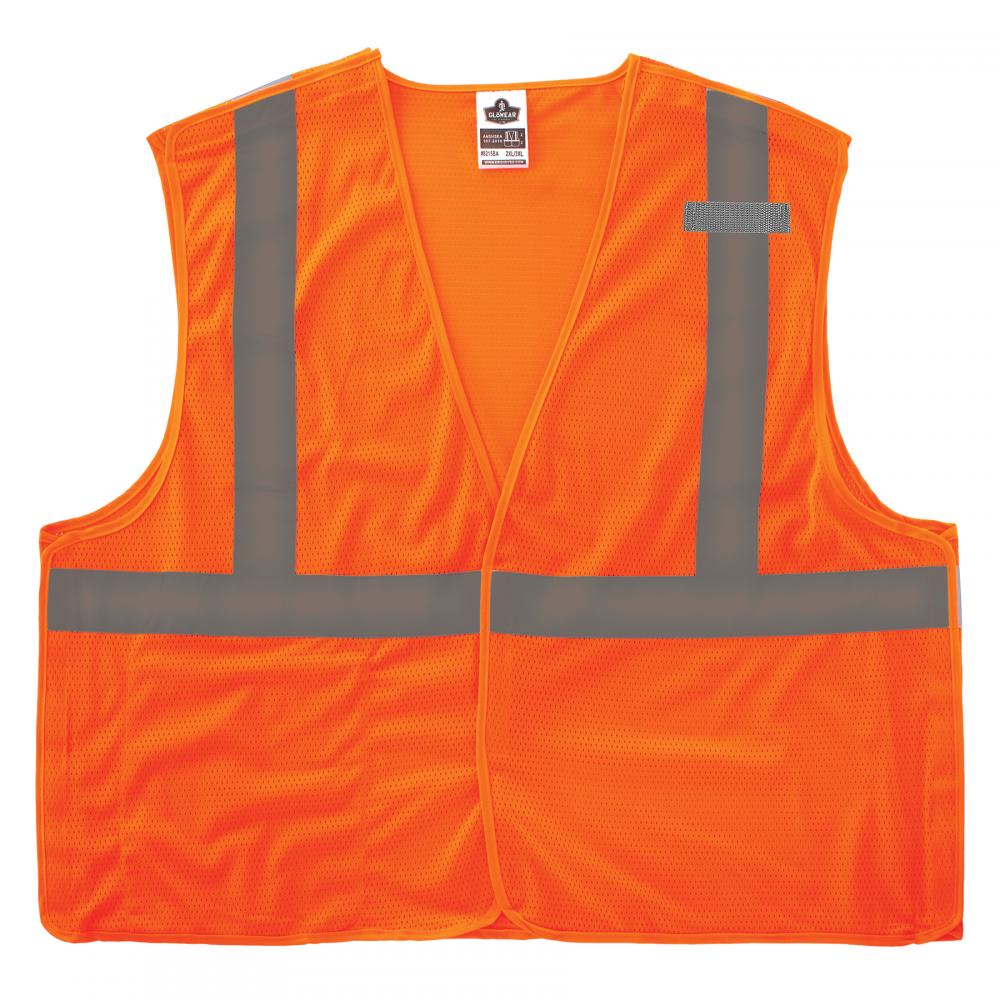 8215BA-S 5XL Orange Class 2 Economy Breakaway Mesh Vest - Single Size