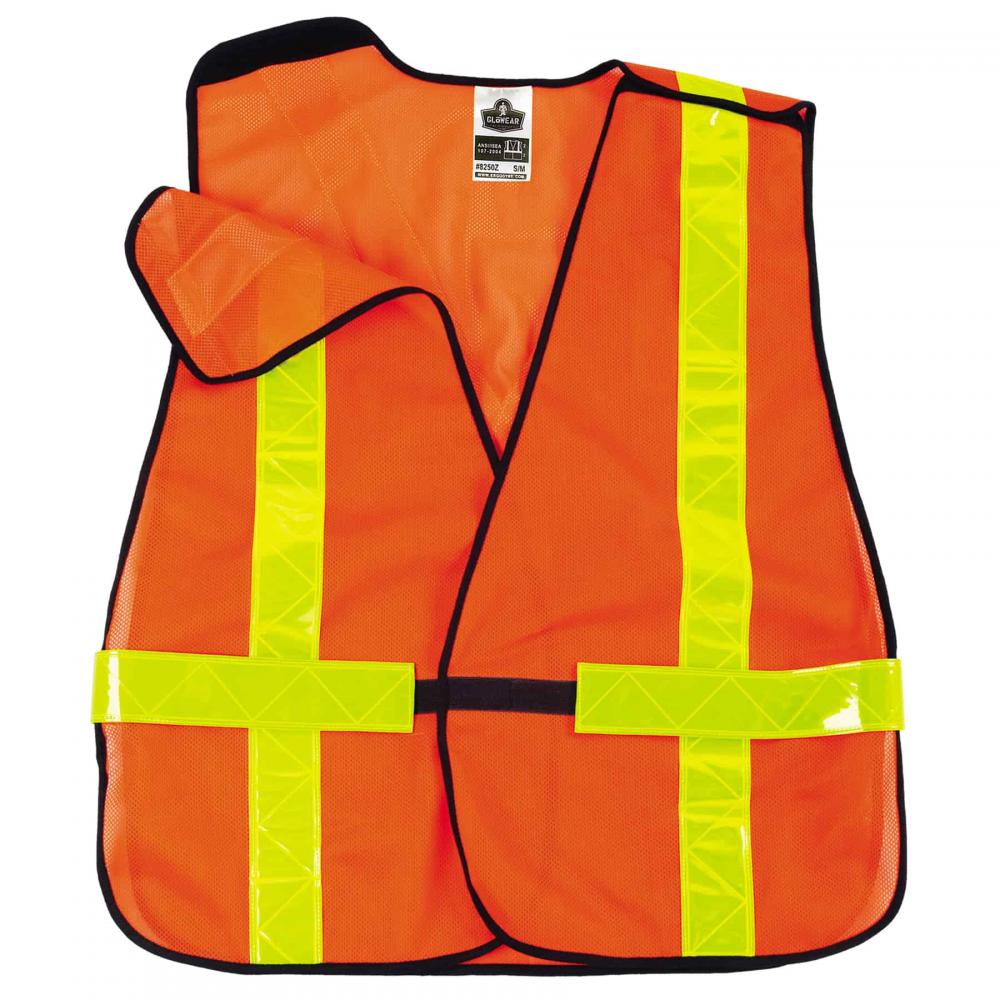 8080BAX Orange Non-Certified X-Back Vest