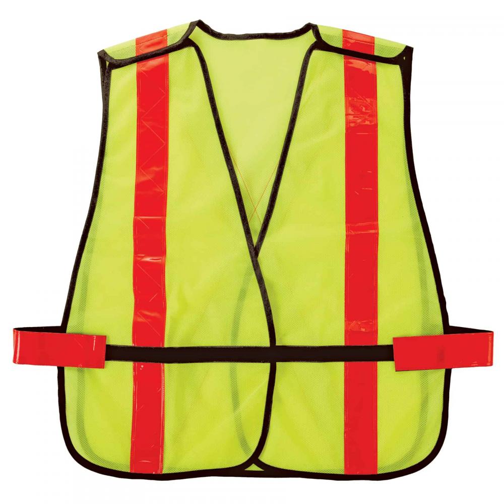 8080BAX Lime Non-Certified X-Back Vest