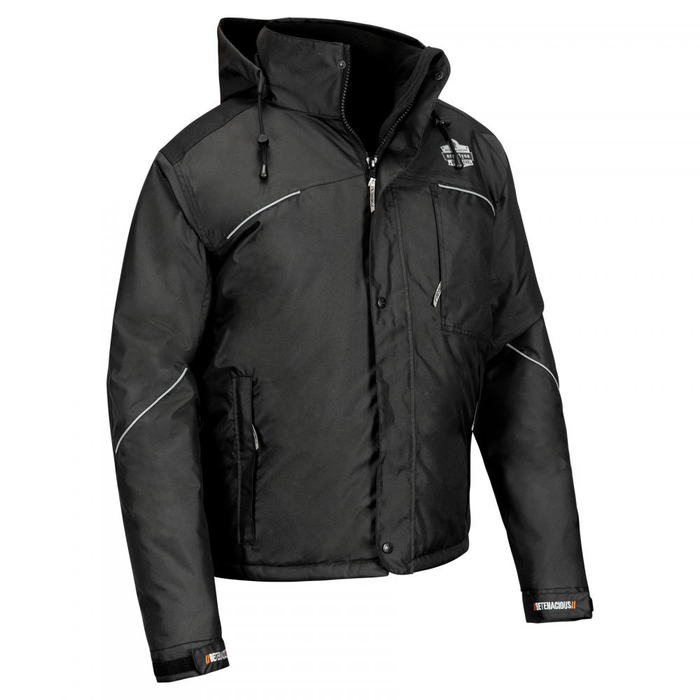 6467 S Black Winter Work Jacket - 300D Polyester Shell