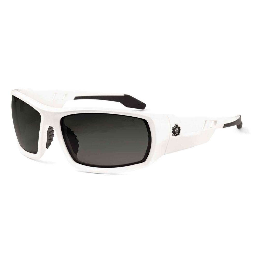 ODIN White Frame Smoke Lens Safety Glasses