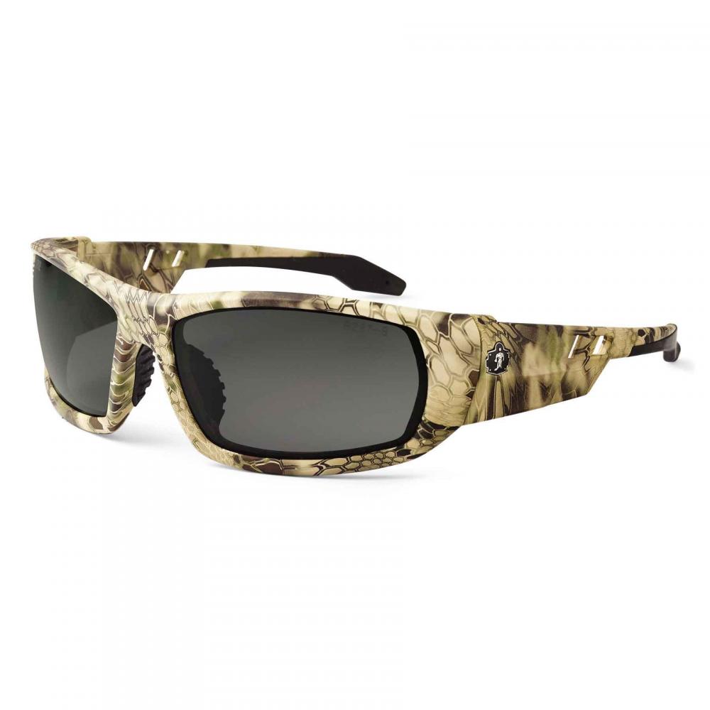 ODIN-PZ Kryptek Highlander Frame Smoke Lens Polarize Safety Glasses