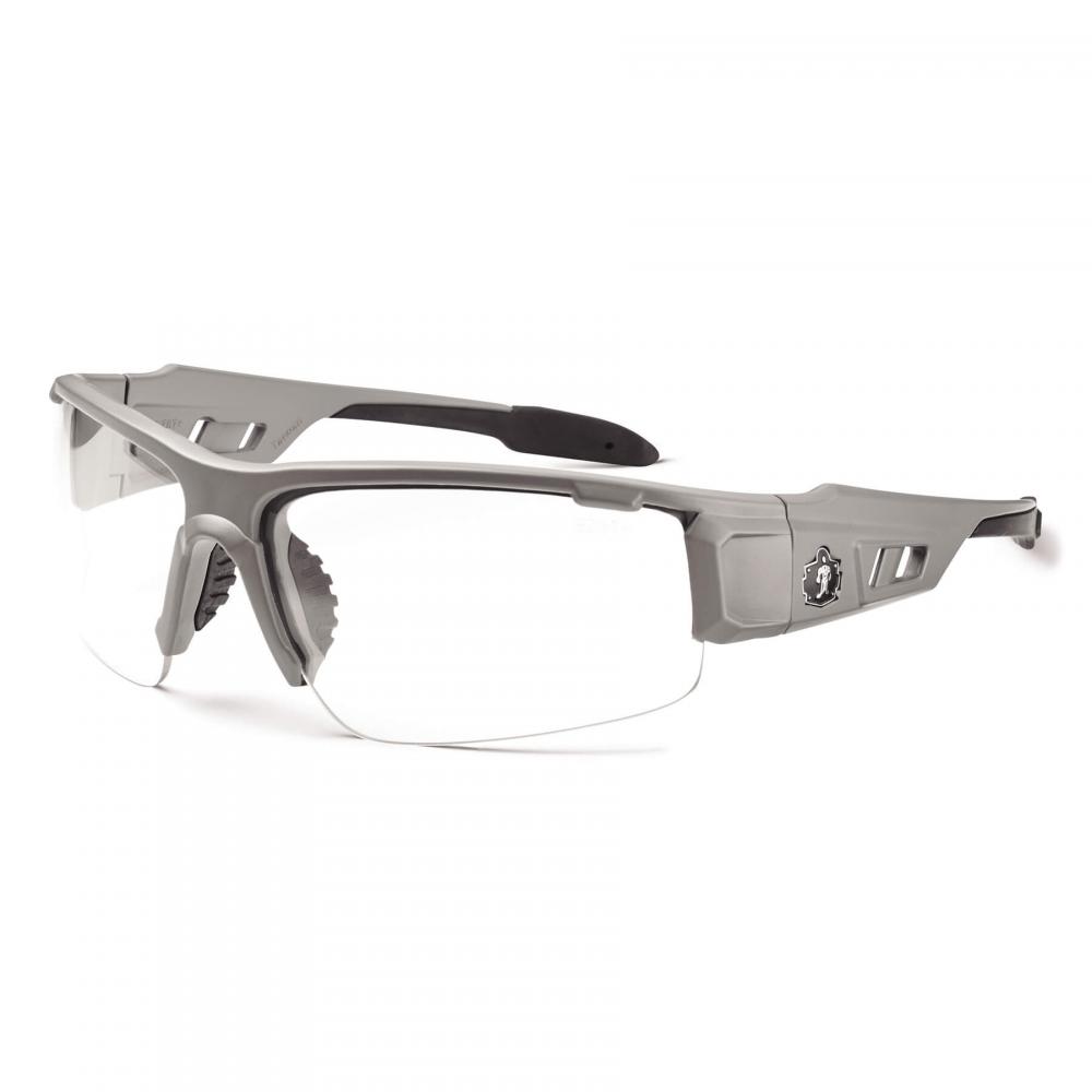 DAGR-AF Matte Gray Frame Clear Lens Anti Fog Safety Glasses