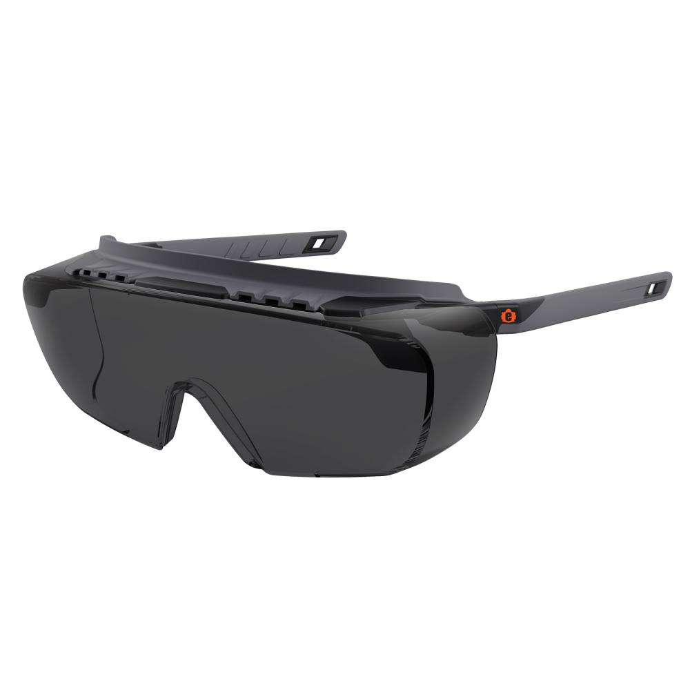 OSMIN Matte Black Frame Smoke Lens Safety Glasses Sunglasses