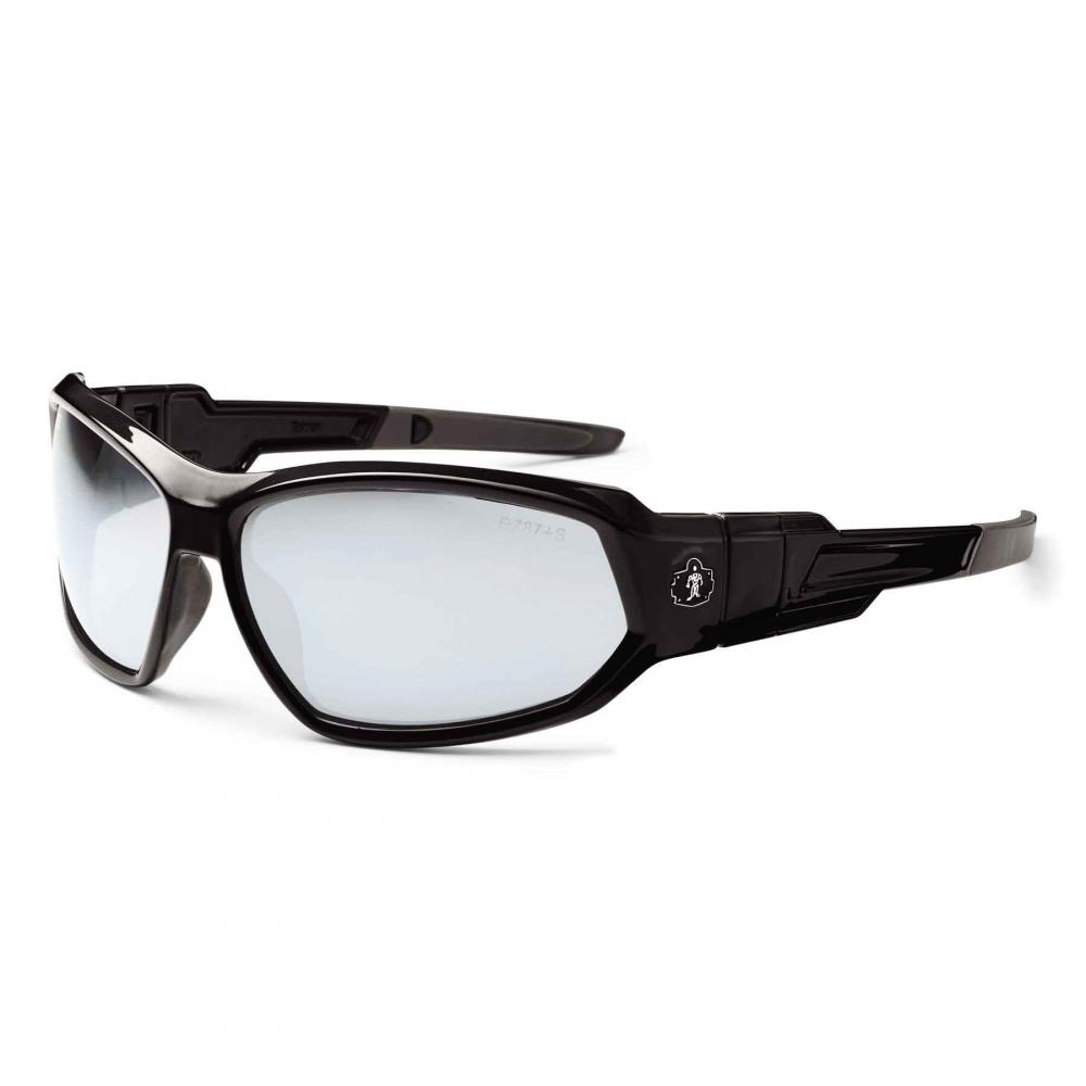 LOKI Black Frame In/Outdoor Lens Convertible Safety Spoggles with Strap