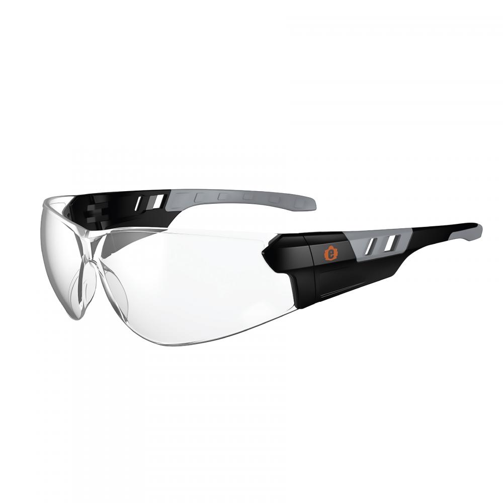 SAGA-AFAS Matte Black Frame Clear Lens Safety Glasses - AFAS Frameless