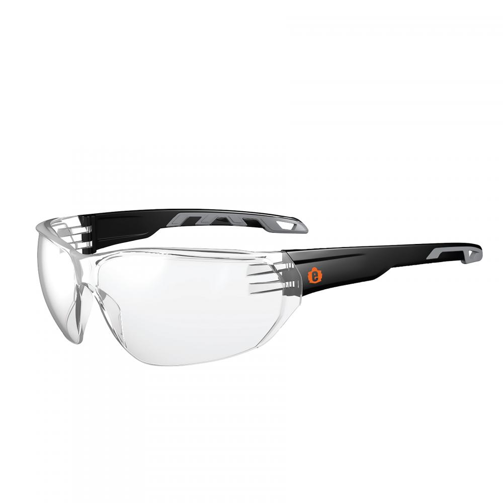 VALI-AFAS Matte Black Frame Clear Lens Safety Glasses - AFAS Frameless