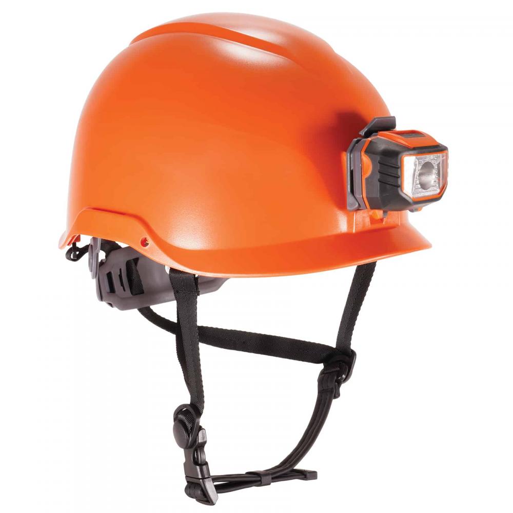 8974LED Orange Safety Helmet with LED Light Type 1 Class E